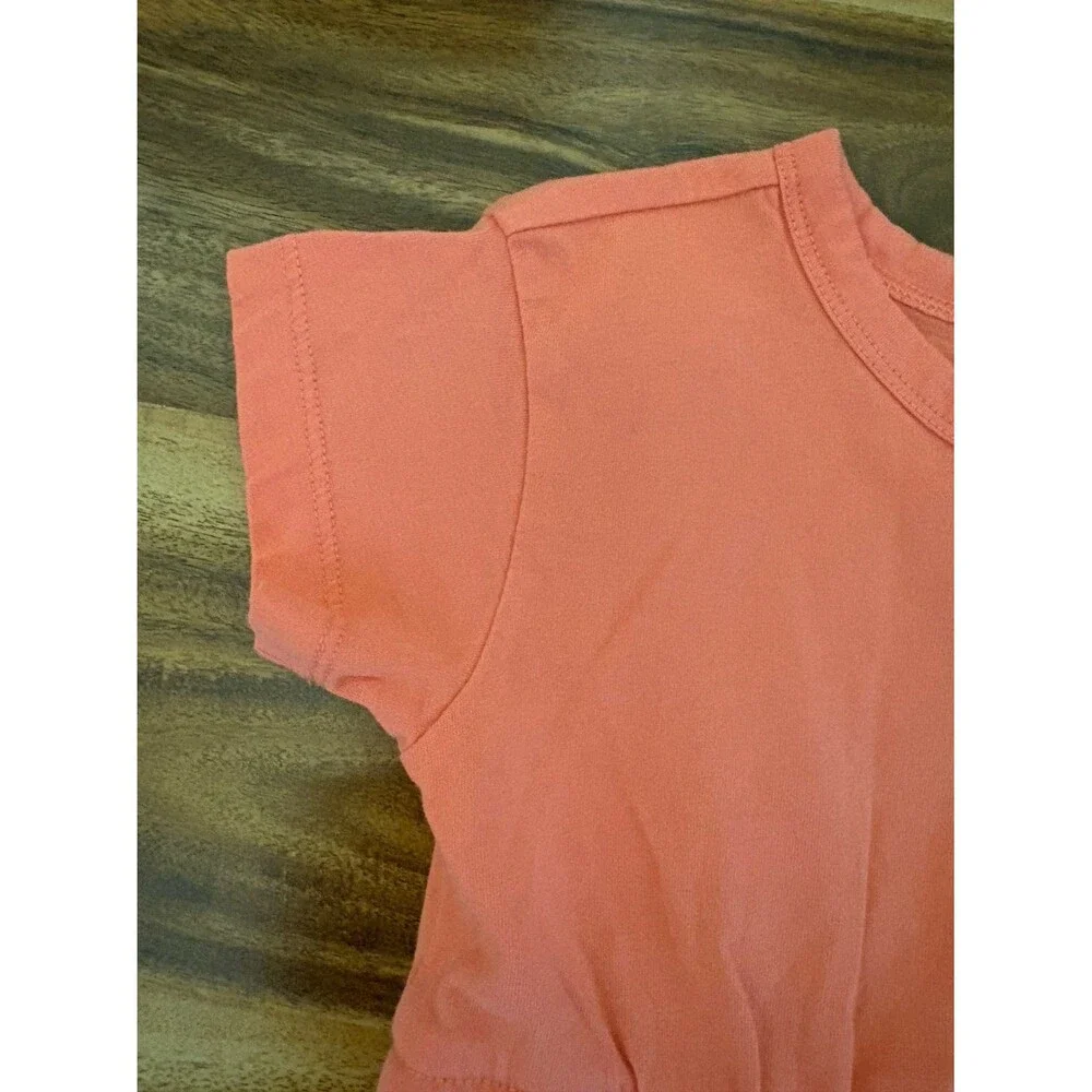 Primary Drawstring Waist Dress, Watermelon, Size 3
